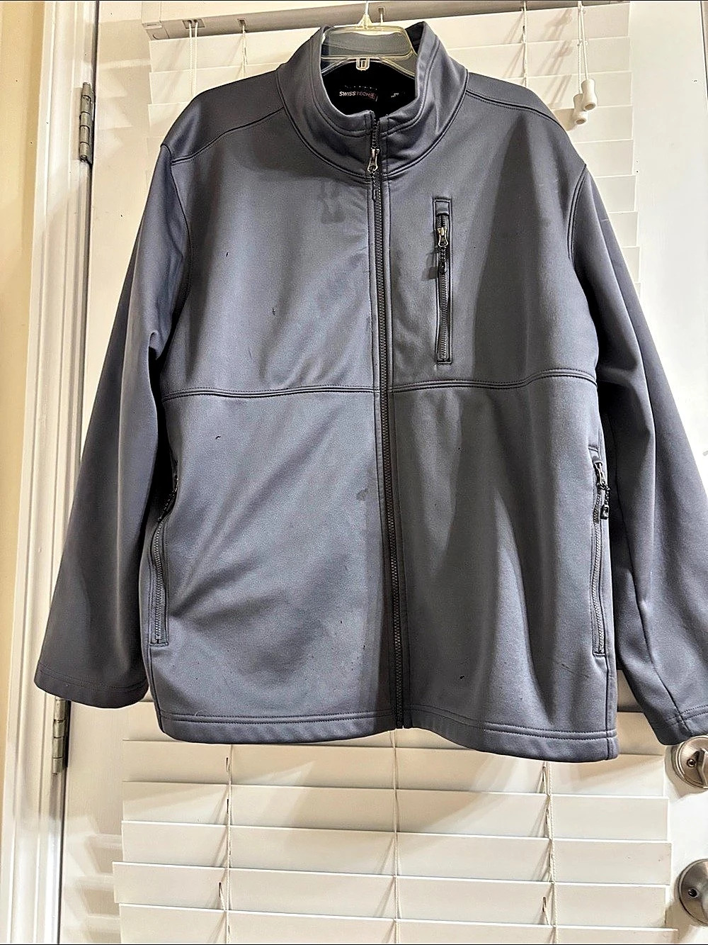 Swiss Tech Men's Softshell Jacket Gray 2XL